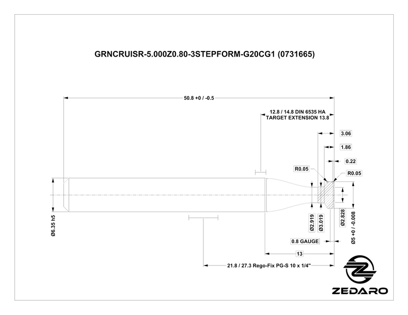 Zedaro GRNCRUISR-5.000Z0.80-3STEPFORM-G20CG1 (0731665)