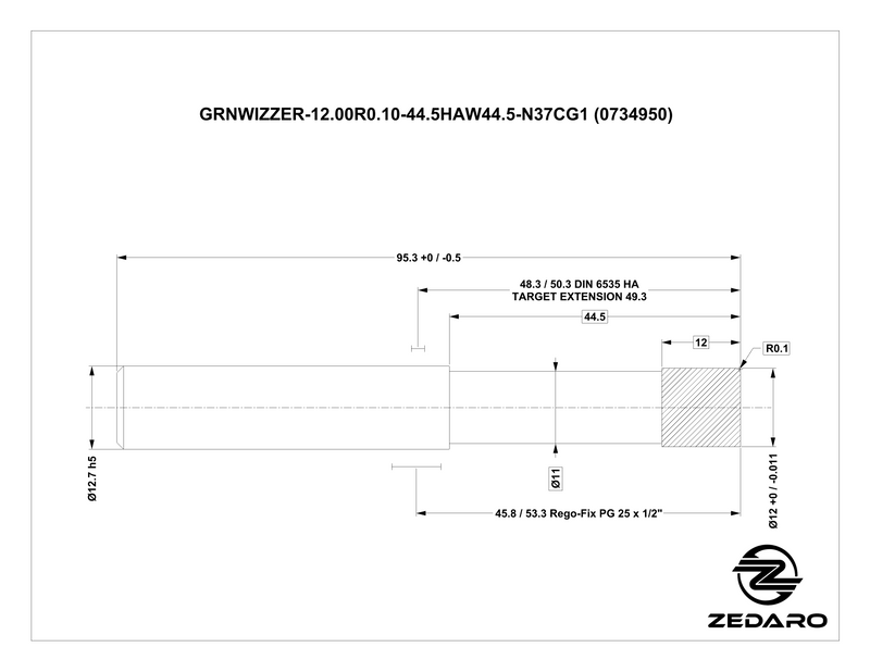 Zedaro GRNWIZZER-12.00R0.10-44.5HAW44.5-N37CG1 (0734950)