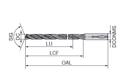 Ceratizit 1B0042-02000.h7.16XD.135.R02.HA.B582 WTX High Performance Deep Hole Drills 11017020 (0762534)