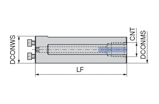 Ceratizit MaxiChange - Base holders for the exchangeable head system - cylindrical 8419412599 (0735684)