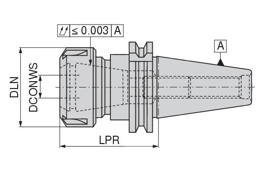 Ceratizit ISO7388-1.AD/B40.SF.ER25.70.42 Collet Chuck 8274311679 (0744608)